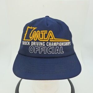 MTA Truck Driving Championships Official Trucker Hat Navy Blue Mesh Snapback